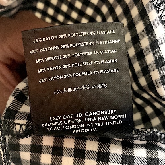 Lazy Oaf Cherry Boob Gingham Top - Picture 10 of 10